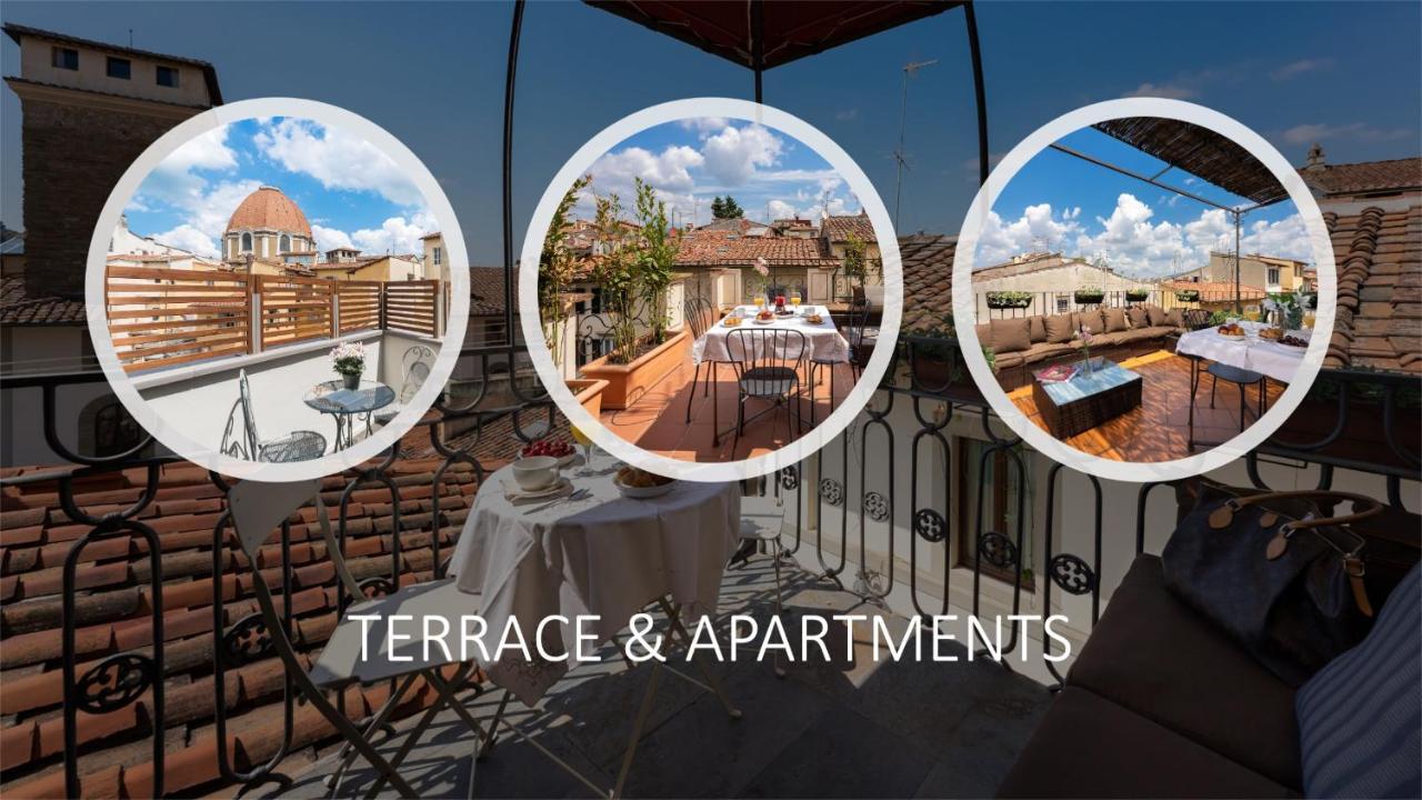 Terrace apt in Piazza Strozzi-center of Florenţa Exterior foto